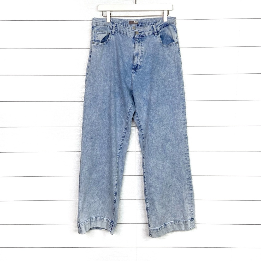 DL1961 Zoie Wide Leg Jeans Light Wash Relaxed Vintage Denim High Rise 32